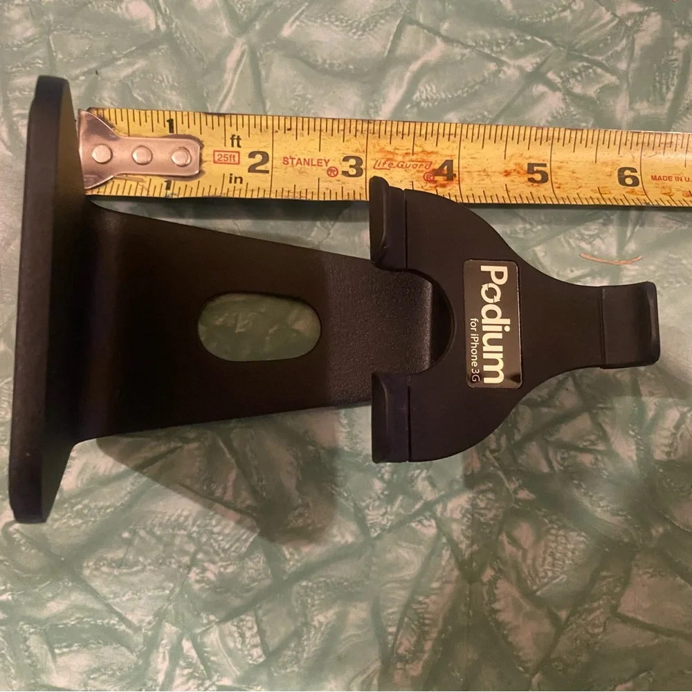 Heavy Duty Vintage Powder-Coated Black Steel “Podium” IPhone 3G Cell Phone Stand